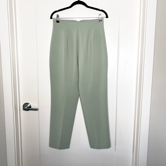 ZARA Light Green High Rise Ankle Pants Size Medium [7901-532-537] Preowned - Picture 5 of 7